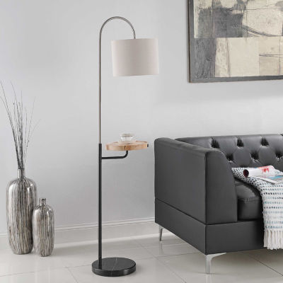 Stylecraft Wilton 11 W Nickel & Black Floor Lamp