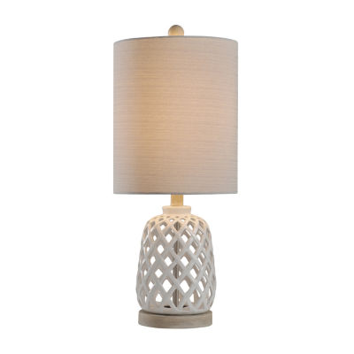 Stylecraft 10 W White Ceramic Table Lamp