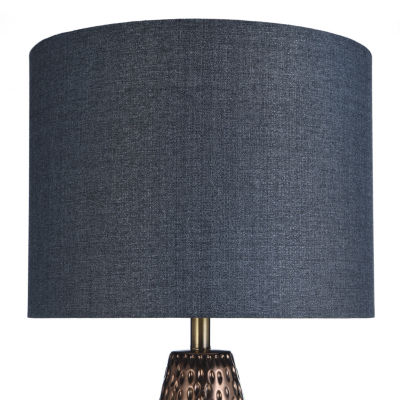 Stylecraft 16.5 W Blue & Copper Table Lamp