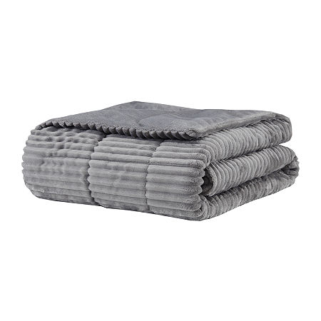 Madison Park Hypoallergenic Lightweight Throw, One Size, Gray