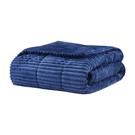 Madison Park Hypoallergenic Lightweight Throw, One Size, Blue