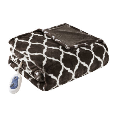 Beautyrest Heated Automatic Shut Off Washable Lightweight Throw