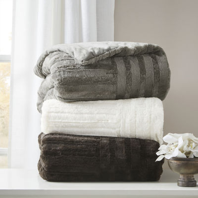 Madison Park Polar Ultra Plush Down Alternative Throw