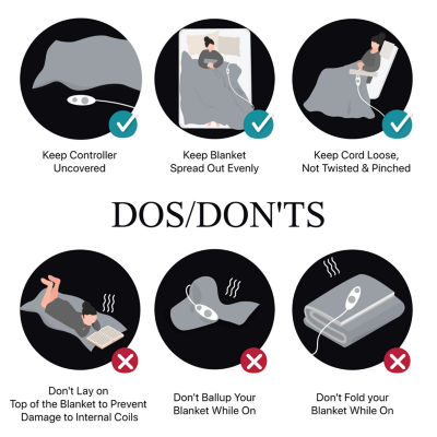 Beautyrest Heated Washable Electric Lightweight Throw