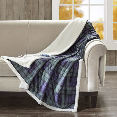 Woolrich Heated Washable Electric Lightweight Throw