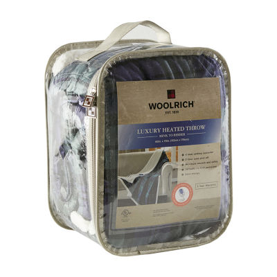 Woolrich Heated Washable Electric Lightweight Throw