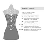 DiamonArt® Womens 4 1/2 CT. T.W. White Cubic Zirconia Sterling Silver Pendant Necklace