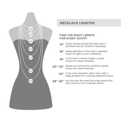 DiamonArt® Womens White Cubic Zirconia Sterling Silver Pendant Necklace