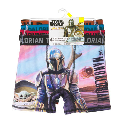 LICENSED PROPERTIES Mandalorian Big Boys 4 Pack Star Wars Boxer