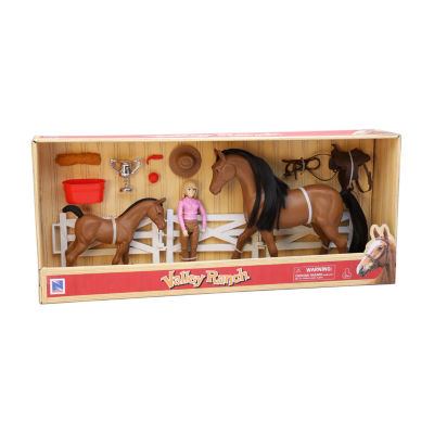 New Ray Valley Ranch Horse Playset