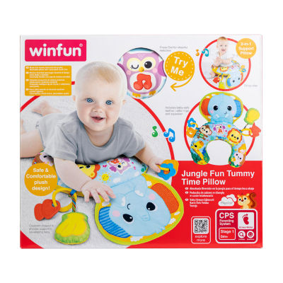 Winfun Jungle Fun Tummy Time Pillow