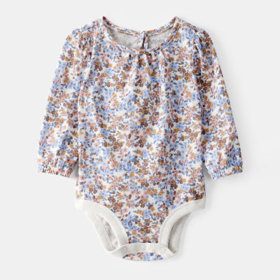 Oshkosh Baby Girls Round Neck Long Sleeve Bodysuit