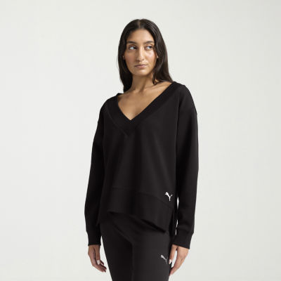 PUMA Womens V Neck Long Sleeve Sweatshirt JCPenney - Main Image