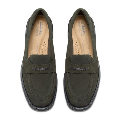 Clarks Lauryl Step Womens Moc Closed Toe Loafers - JCPenney