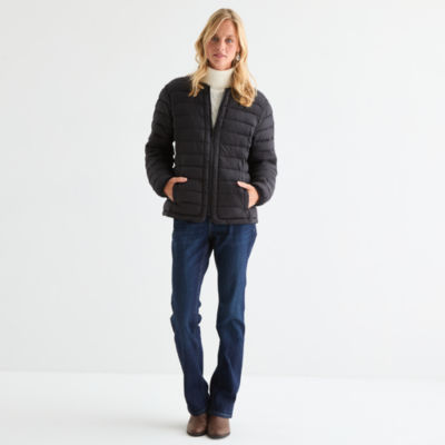 John's Bay Womens Midweight Puffer Jacket JCPenney