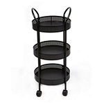 Mind Reader 3 Tier Utility Cart With Wheels Stackable Rack