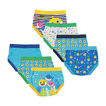 Toddler Boys 7 Pack Baby Shark Briefs, Color: Blue - JCPenney