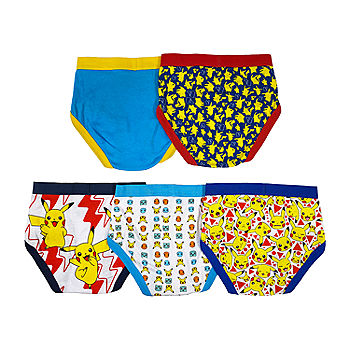 Pokemon Underwear for Boys and Teenagers - Pack of 5