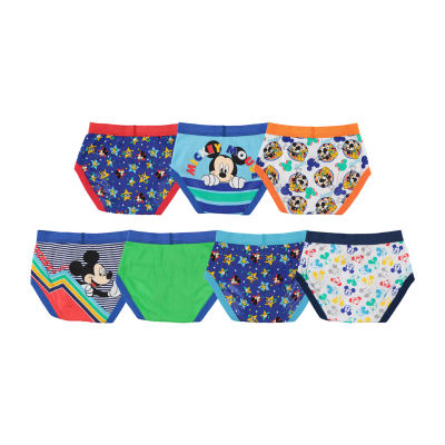 Toddler Boys 7 Pack Mickey Mouse Briefs