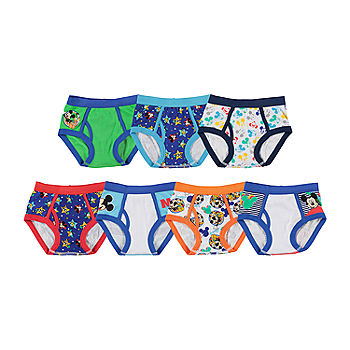 Toddler Boys 7 Pack Mickey Mouse Briefs, Color: Assorted - JCPenney