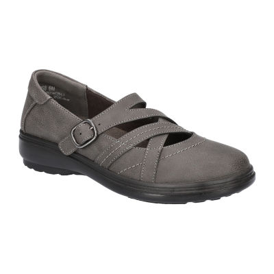 Easy Street Womens Wise Round Toe Mary Jane Shoes, Color: Grey - JCPenney
