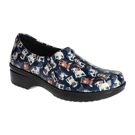 Easy Works By Easy Street Womens Tiffany Clogs, Color: Navy Puppies ...