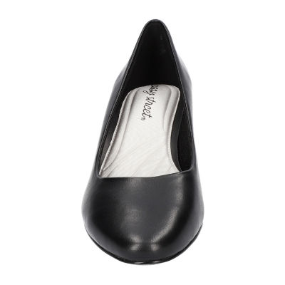 Easy Street Womens Ballari Round Stiletto Heel Pumps