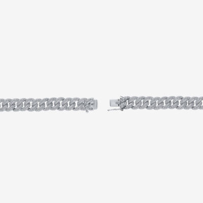 Sterling Silver 8 1/2 Inch Solid Link Bracelet