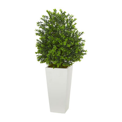 Sweet Grass Artificial Plant in White Tower Planter (Indoor/Outdoor)