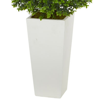 Sweet Grass Artificial Plant in White Tower Planter (Indoor/Outdoor)