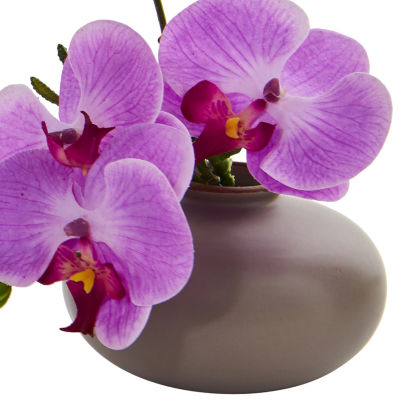 7” Phalaenopsis Orchid Artificial Arrangement; Set of 3