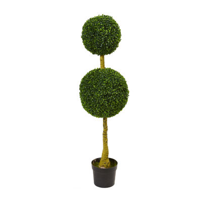 4.5’ Double Topiary Boxwood Artificial Tree; UVResistant (Indoor/Outdoor)