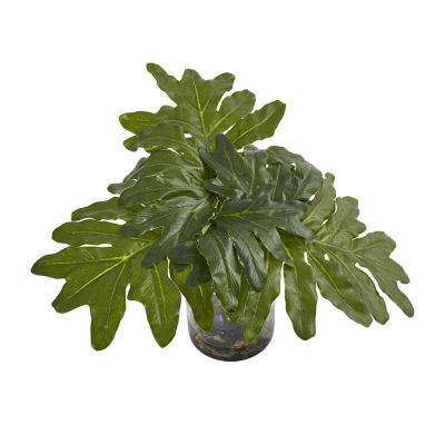 Nearly Natural Philodendron Arrangement With Vase Artificial Plant