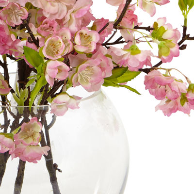 Nearly Natural Cherry Blossom In Large Vase Artificial Flowers