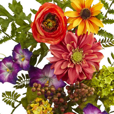 Nearly Natural Garden Flower Teardrop Artificial Flowers