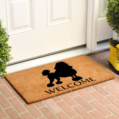 Calloway Mills Poodle Outdoor Rectangular Doormats