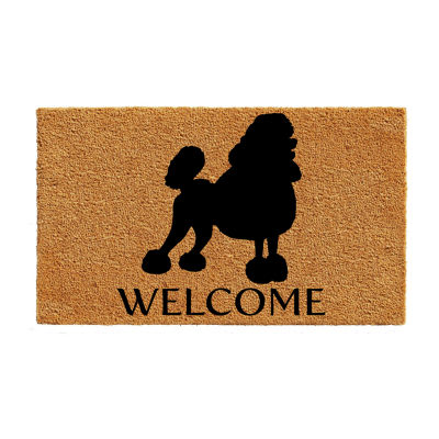 Calloway Mills Poodle Outdoor Rectangular Doormat