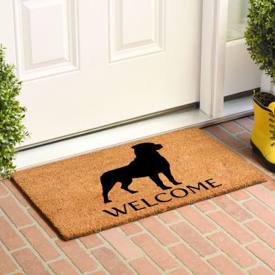 Calloway Mills Rottweiler Outdoor Rectangular Doormat