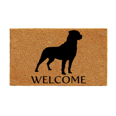 Calloway Mills Rottweiler Outdoor Rectangular Doormat