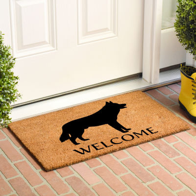 Calloway Mills Siberian Husky Outdoor Rectangular Doormats