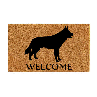 Calloway Mills Siberian Husky Outdoor Rectangular Doormat