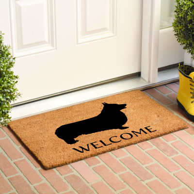 Calloway Mills Pembroke Welsh Corgi Outdoor Rectangular Doormats