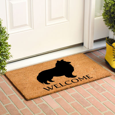 Calloway Mills Shetland Sheepdog Outdoor Rectangular Doormats