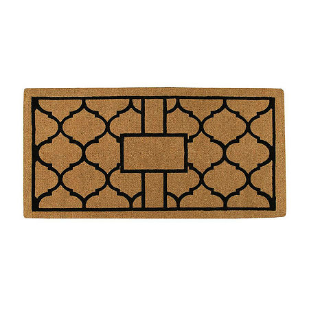 Calloway Mills Pantera Outdoor Rectangular Doormats, One Size, White