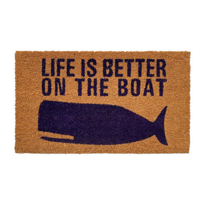 Calloway Mills Better On The Boat Outdoor Rectangular Doormat