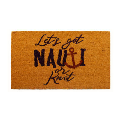 Calloway Mills Nauti Or Knot Outdoor Rectangular Doormats