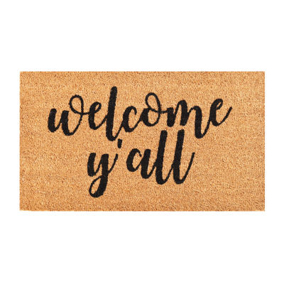 Calloway Mills Welcome Y'All Outdoor Rectangular Doormats