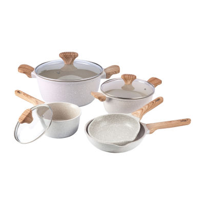 Country Kitchen Induction 8-pc. Aluminum Non-Stick Cookware Set