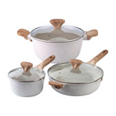 Farberware 17498 Ceramic Nonstick Cookware Pots and Pans Set, 12 Piece, Gray