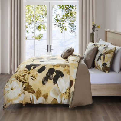 Bebejan Yellow Magnolia 5-pc. Midweight Reversible Comforter Set